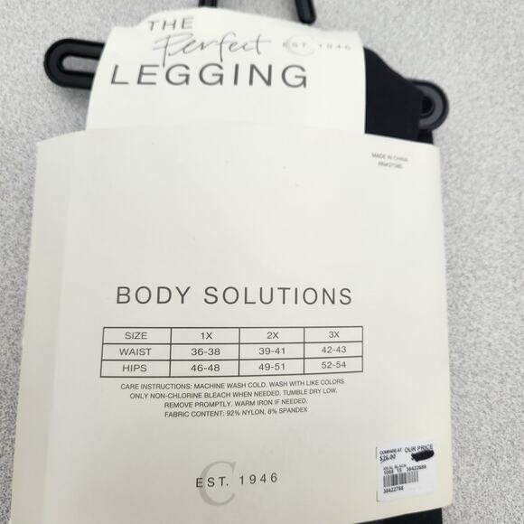 Cato The Perfect Legging Black 1X Plus Lightweight Soft Stretchy NWTS - Picture 2 of 2